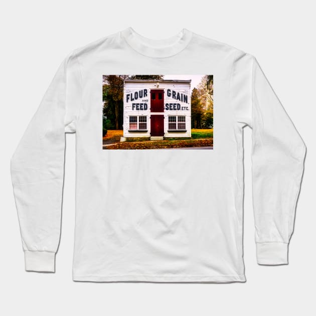 Flour And Feed Store 1 Long Sleeve T-Shirt by Robert Alsop